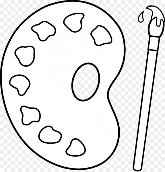 Палитра трафарет для вырезания