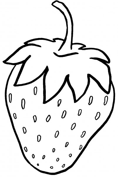 Раскраска ягода клубника