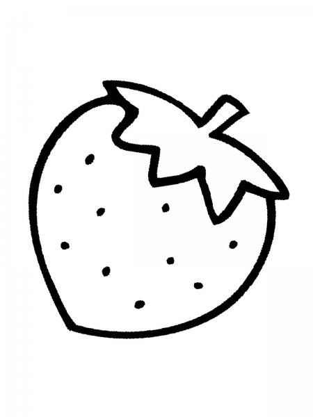 Клубника раскраска