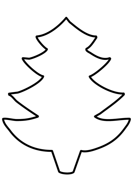 Елка контур