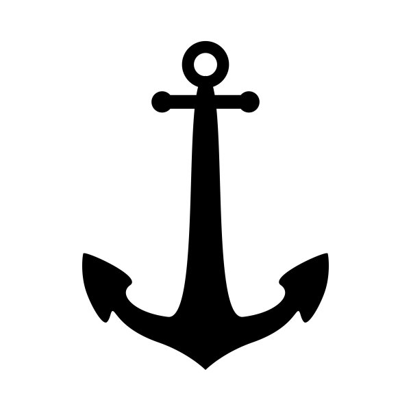 Якорь трафарет