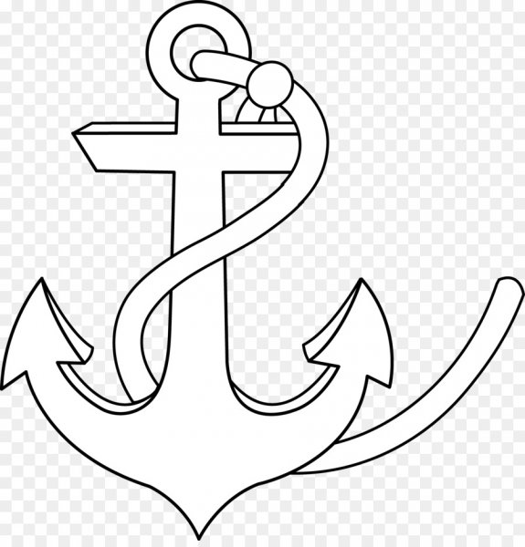 Якорь раскраска