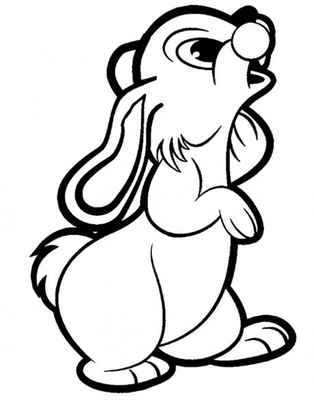 Картинки для раскрашивания заяц