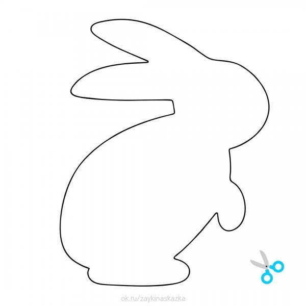 Заяц раскраска