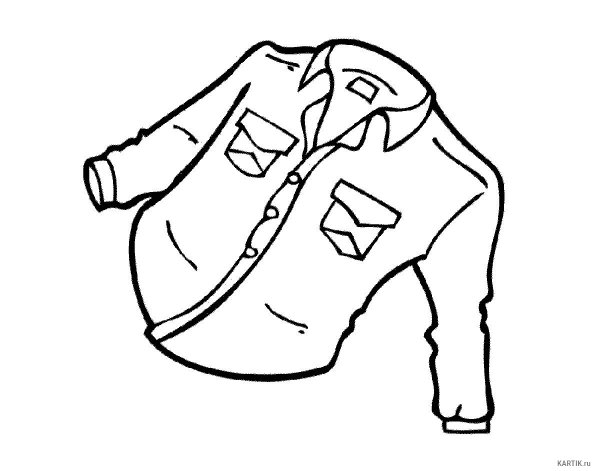 Одежда расскраскадля детей