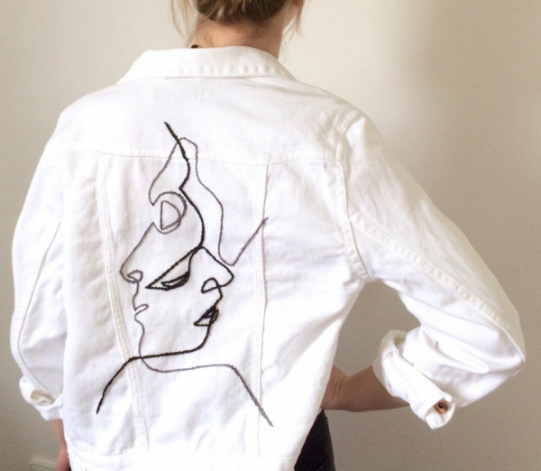 Креативные рисунки на одежде
