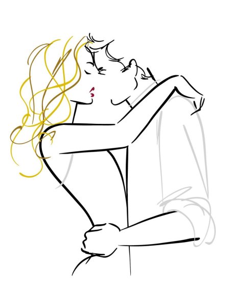 Контур влюбленной пары