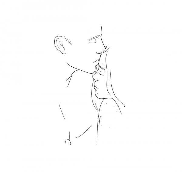 Влюбленные одной линией