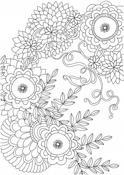 Раскраска для взрослых арттерапия