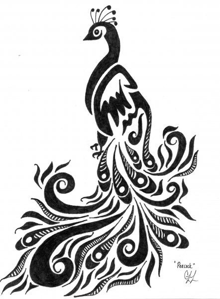 Жар птица раскраска