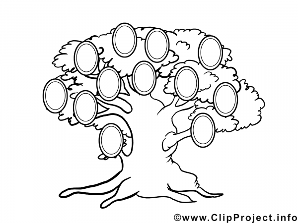 Семейное дерево раскраска