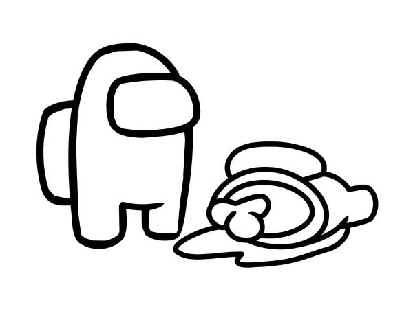 Маленькая раскраска амонг АС