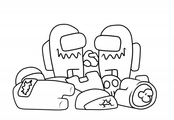 Амонг АС раскраски амонг АС