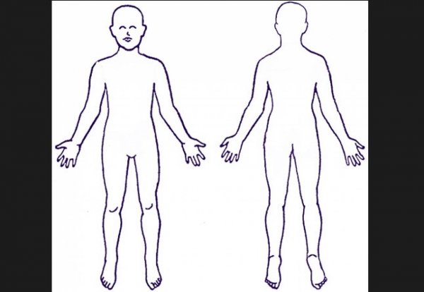 Силуэт мужской фигуры