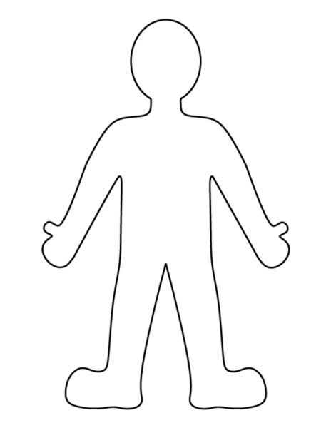 Человек раскраска для детей