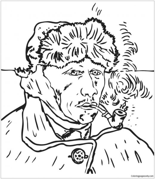 Раскраски для детей по Ван Гогу