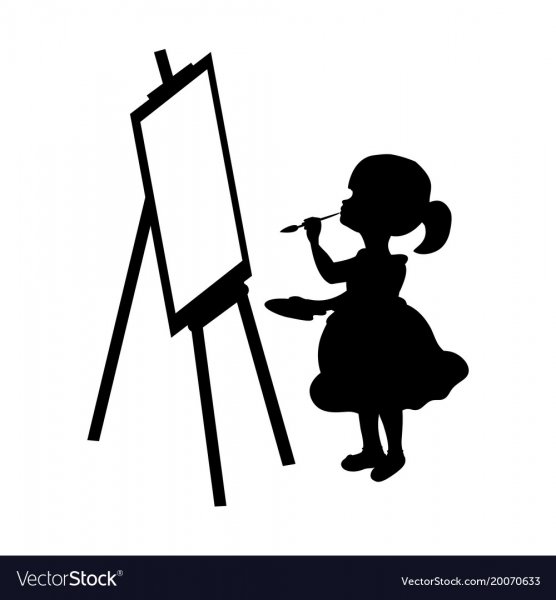 Мольберт силуэт