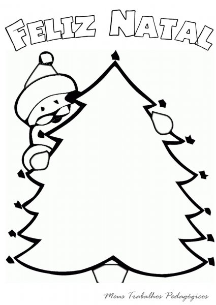 Раскраска елка для детей 2-3 лет