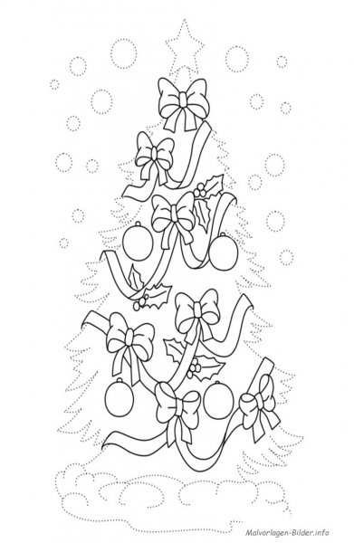 Дед Мороз черно белый