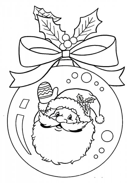 Трафареты новогодние детские