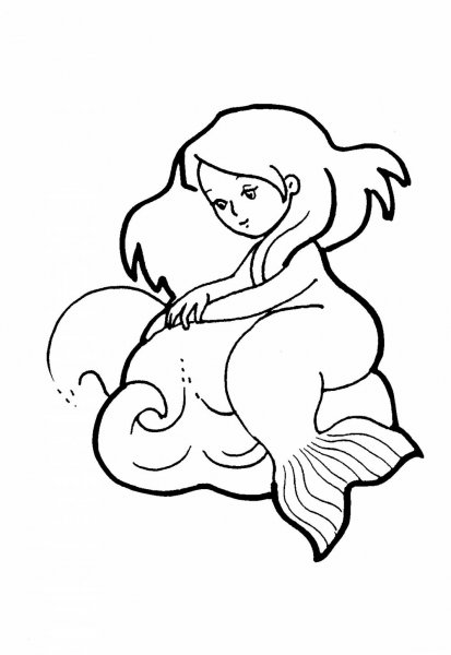 Русалка рисунок