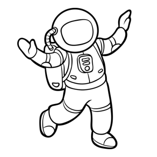 Космонавт эскиз