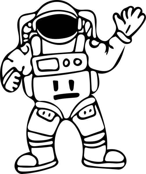 Космонавт карандашом