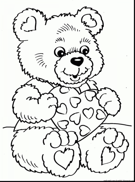 Раскраска. Медвежонок