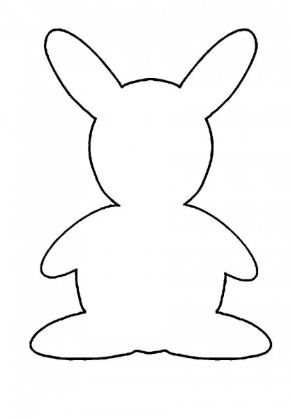 Раскраска кролик