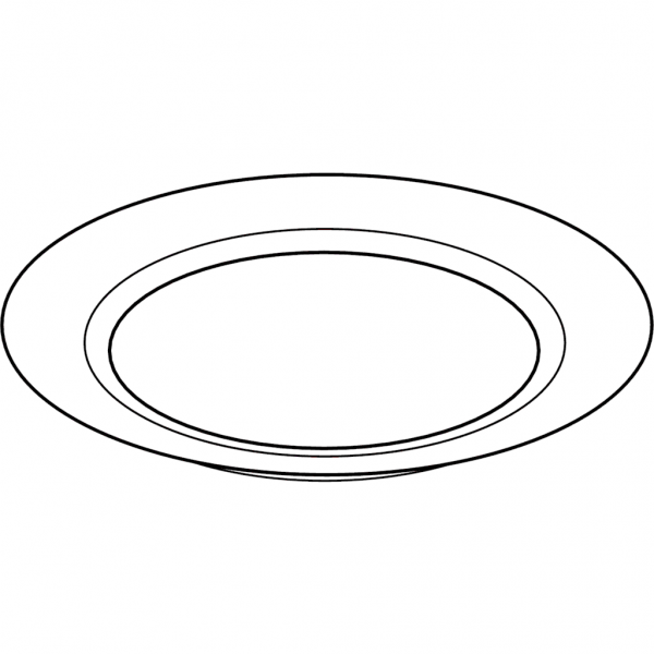 Тарелка раскраска для малышей