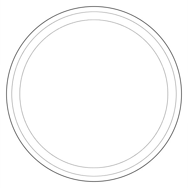 Трафарет тарелки для рисования