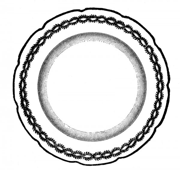 Тарелка контур