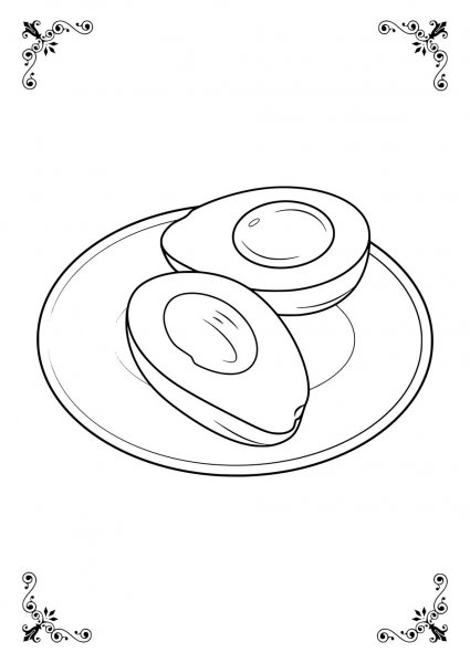 Раскраска печенье на тарелке