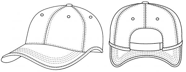 Бейсболка шаблон
