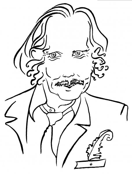 Есенин рисунок