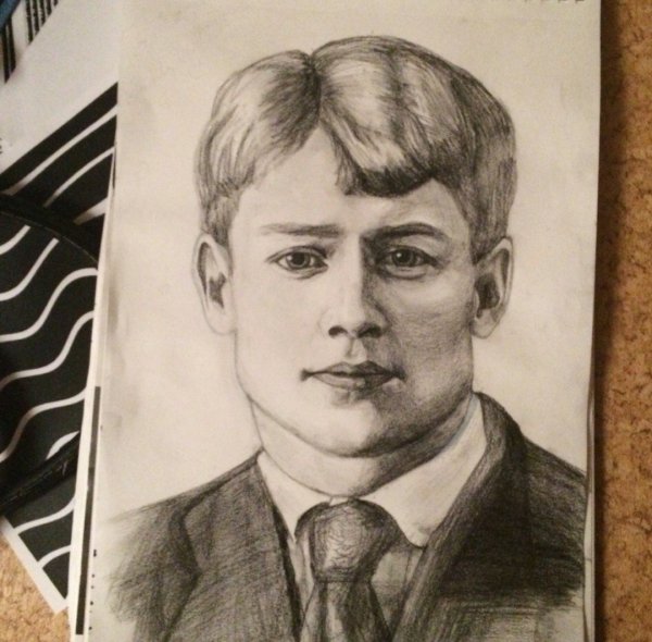Есенин рисунок
