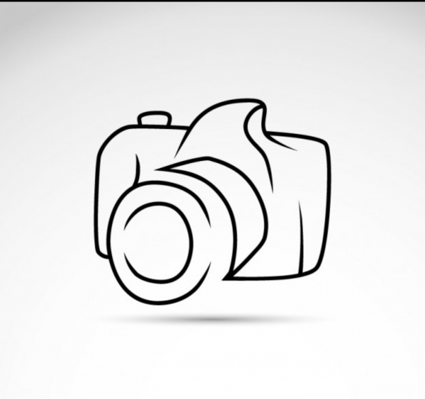 Фотоаппарат вектор контур
