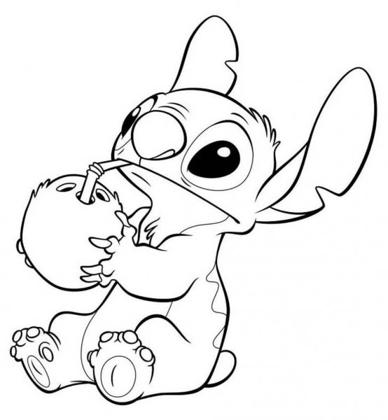 Стич раскраска