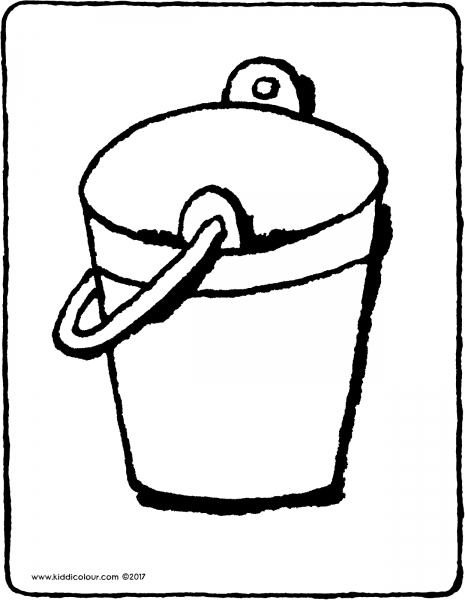 Ведро раскраска