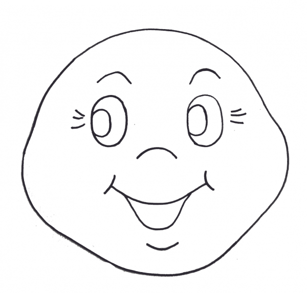 Лиса и Колобок раскраска