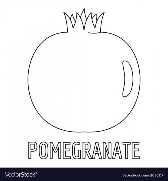 Гранат фрукт лого