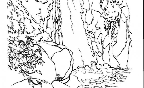 Водопад распечатка