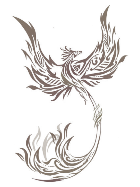 Феникс тату эскизы