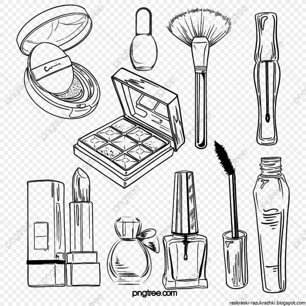 Раскраска косметика