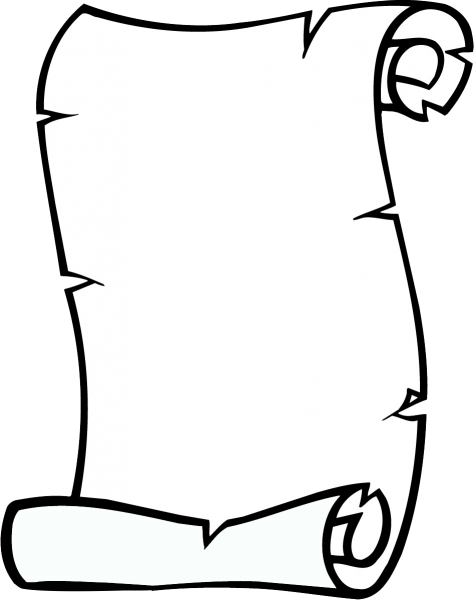 Свиток трафарет