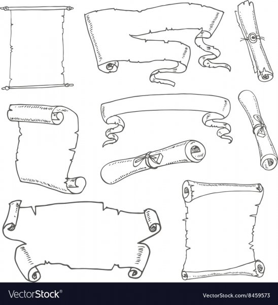 Свиток трафарет