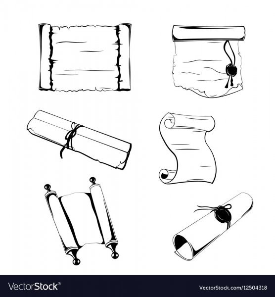 Свиток черно белый