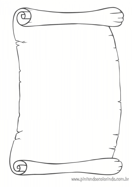 Трафарет свиток бумаги