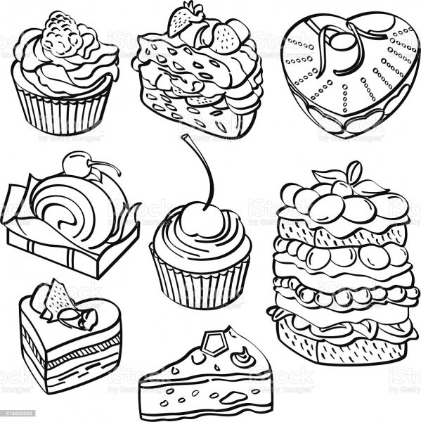 Кексики трафарет