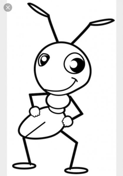 Муравьишка раскраска